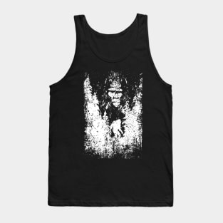 Bigfoot Silhouette Retro Sasquatch Tank Top